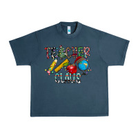 Midnight Navy Teacher Calus Urban Heavy Tee - CowhideDigitalArt