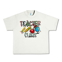 Pistachio Teacher Calus Urban Heavy Tee - CowhideDigitalArt
