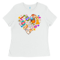 White Easter Love Ladies Tee - CowhideDigitalArt