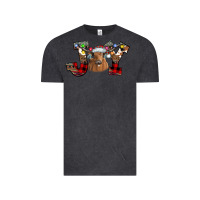 Vintage Black Joy Longhorn Vintage Tee - CowhideDigitalArt