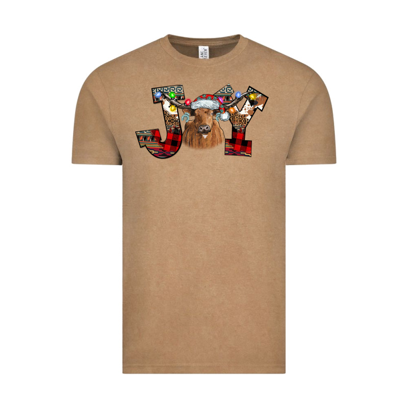 Joy Longhorn Vintage Tee by CowhideDigitalArt | Teevron