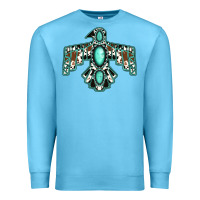Ocean Blue Western Thunderbird Premium Sweatshirt - Jasminsmagicworld