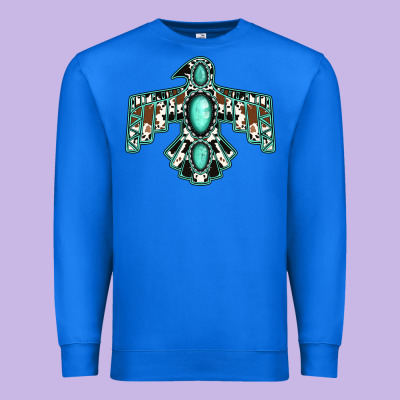 Western Thunderbird Premium Sweatshirt Designed By Jasminsmagicworld