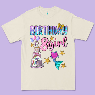 Birthday Girl 8 Premium Tee Designed By Bundleandbundleshop