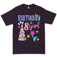 Plum birthday girl 8 Premium Tee - BundleAndBundleShop