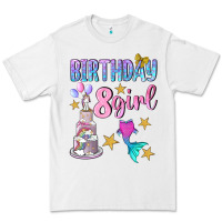 White birthday girl 8 Premium Tee - BundleAndBundleShop