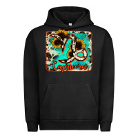 Pigment Black capricorn turquoise cowhide Urban Hoodie - RanaPortraitStore