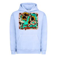 Pigment Grape Ice capricorn turquoise cowhide Urban Hoodie - RanaPortraitStore