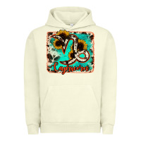 Pigment Pistachio capricorn turquoise cowhide Urban Hoodie - RanaPortraitStore