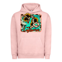 Pigment Salmon capricorn turquoise cowhide Urban Hoodie - RanaPortraitStore