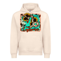 Sandshell capricorn turquoise cowhide Urban Hoodie - RanaPortraitStore
