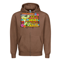 Chestnut life is short make it salty 1 Zipper Hoodie - Jasminsmagicworld
