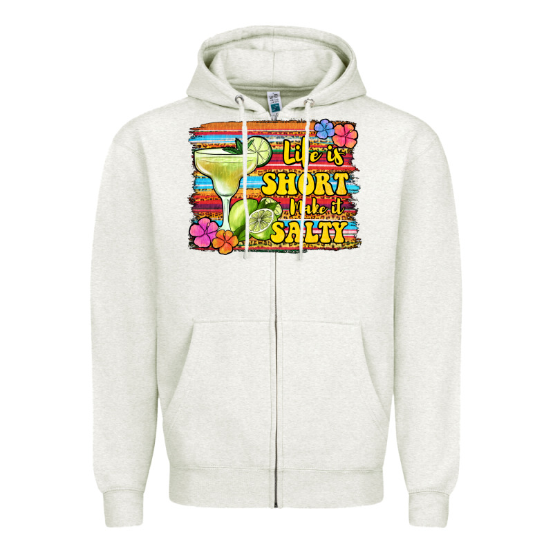 Life Is Short Make It Salty 1 Zipper Hoodie by Jasminsmagicworld | Teevron
