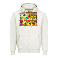 Oatmeal Heather life is short make it salty 1 Zipper Hoodie - Jasminsmagicworld