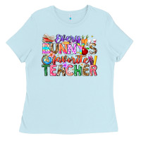 Baby Blue Every Bunny Favorite Teacher Easter Ladies Tee - CowhideDigitalArt