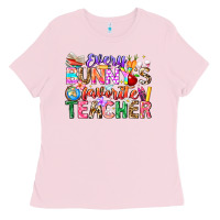 Bubblegum Pink Every Bunny Favorite Teacher Easter Ladies Tee - CowhideDigitalArt