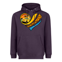 Plum Bus Driver Off Duty Heart Heavyweight Hoodie - Jasminsmagicworld