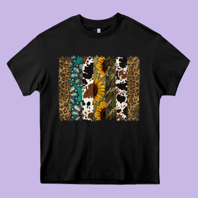 Western Brushstroke Heavy Core Tee Designed By Jasminsmagicworld
