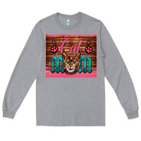 Heather Grey Western Cat Mom Long Sleeve Tee - LillyAllenDesigns