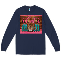 Navy Western Cat Mom Long Sleeve Tee - LillyAllenDesigns