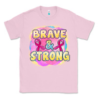 Bubblegum Pink brave and strong cancer Classic Tee - FaDigitalArtStudio