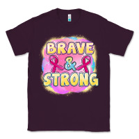 Plum brave and strong cancer Classic Tee - FaDigitalArtStudio