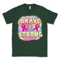 Sports Green brave and strong cancer Classic Tee - FaDigitalArtStudio