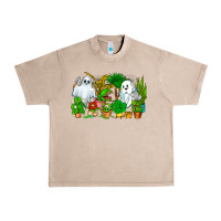 French Oak Spooky Plants Urban Heavy Tee - CowhideDigitalArt