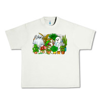 Pistachio Spooky Plants Urban Heavy Tee - CowhideDigitalArt