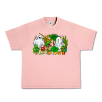 Salmon Spooky Plants Urban Heavy Tee - CowhideDigitalArt