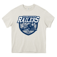 Cream worcester railers Heavy Core Tee - DesigneFamous