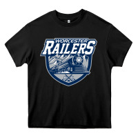 Black worcester railers Heavy Core Tee - DesigneFamous