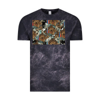 Cloud Black Dog Pattern Vintage Tee - CowhideDigitalArt