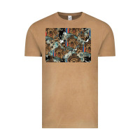 Vintage Camel Dog Pattern Vintage Tee - CowhideDigitalArt