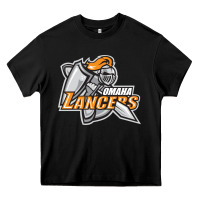 Black omaha lancers Heavy Core Tee - DesigneFamous