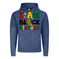 Vintage Denim i am black history Vintage Hoodie - Artiststas