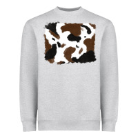 Heather Grey cowhide Heavyweight Sweatshirt - RanaPortraitStore