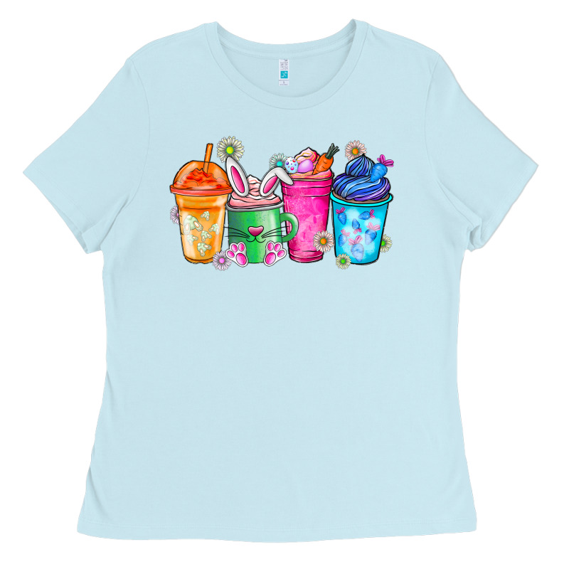 Easter Coffee Ladies Tee by CowhideDigitalArt | Teevron