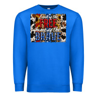 True Royal Land of the Free Home of the Brave Brushstroke Premium Sweatshirt - Jasminsmagicworld