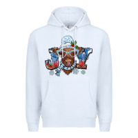 White Christmas snow cow joy Premium Hoodie - BarkalooDesign