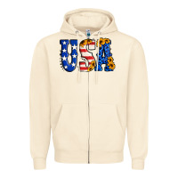 Sandshell usa western font Zipper Hoodie - Jasminsmagicworld