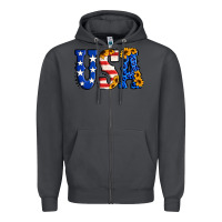 Smoke usa western font Zipper Hoodie - Jasminsmagicworld