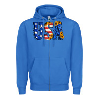 True Royal usa western font Zipper Hoodie - Jasminsmagicworld