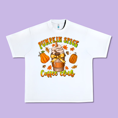 Pumpkin Spice Coffee Club Urban Heavy Tee Designed By Cowhidedigitalart