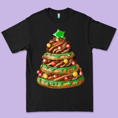 Chocolate Christmas Cookie Cake Premium Tee Designed By Fadigitalartstudio