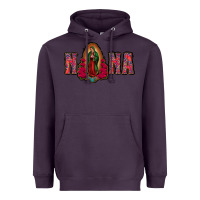 Plum Nana Lady Of Guadalupe Heavyweight Hoodie - Jasminsmagicworld