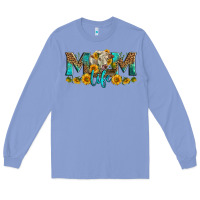Colony Blue Western Charolais Cow Mom Life Long Sleeve Tee - LillyAllenDesigns
