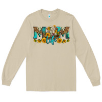 Mushroom Western Charolais Cow Mom Life Long Sleeve Tee - LillyAllenDesigns