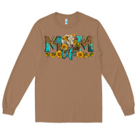 Toasted Coconut Western Charolais Cow Mom Life Long Sleeve Tee - LillyAllenDesigns