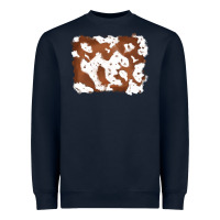 Navy cowhide Heavyweight Sweatshirt - RanaPortraitStore